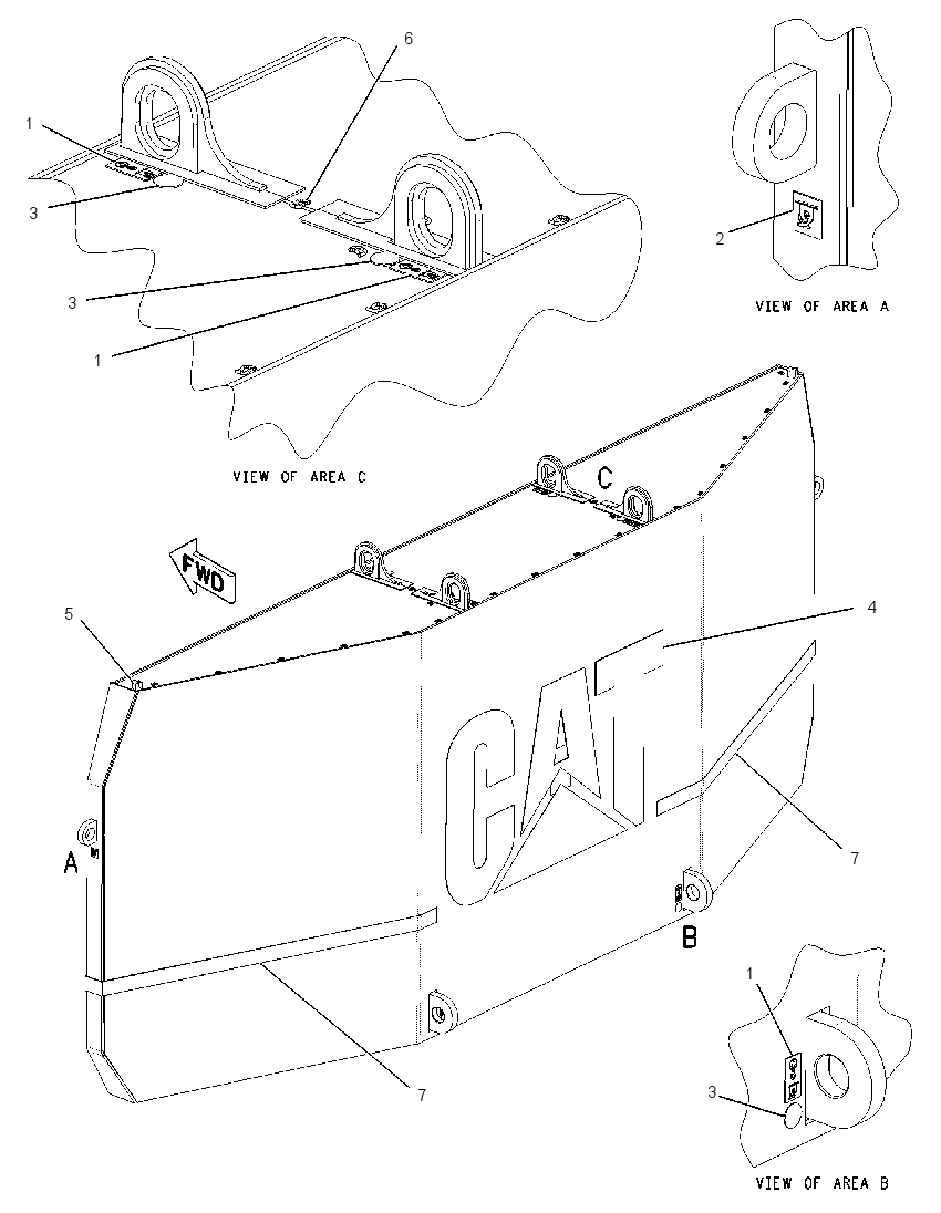 Противовес 1467564 CAT