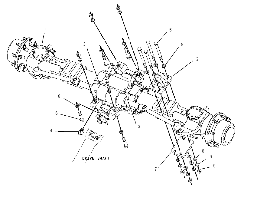 AXLE AR-FRONT 8I3112 CAT