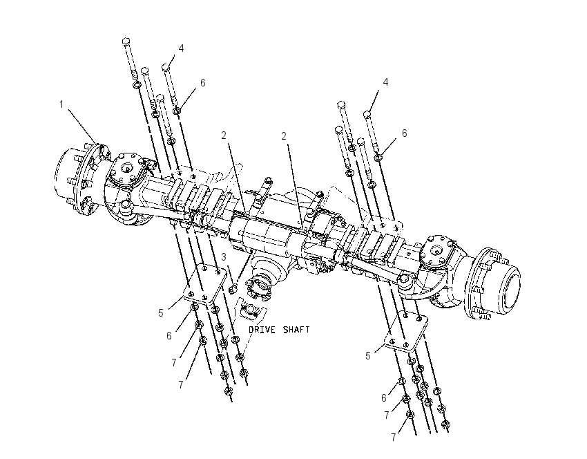 AXLE AR-FRONT 8I3227 CAT