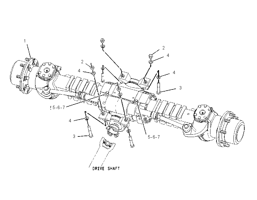 AXLE AR-REAR 8I3113 CAT