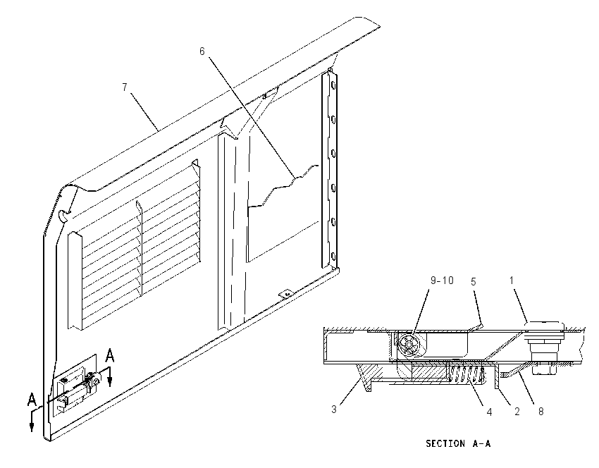 DOOR GP-STORAGE 1491006 CAT