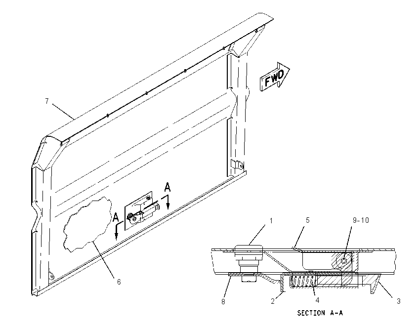 DOOR GP-STORAGE 1389547 CAT