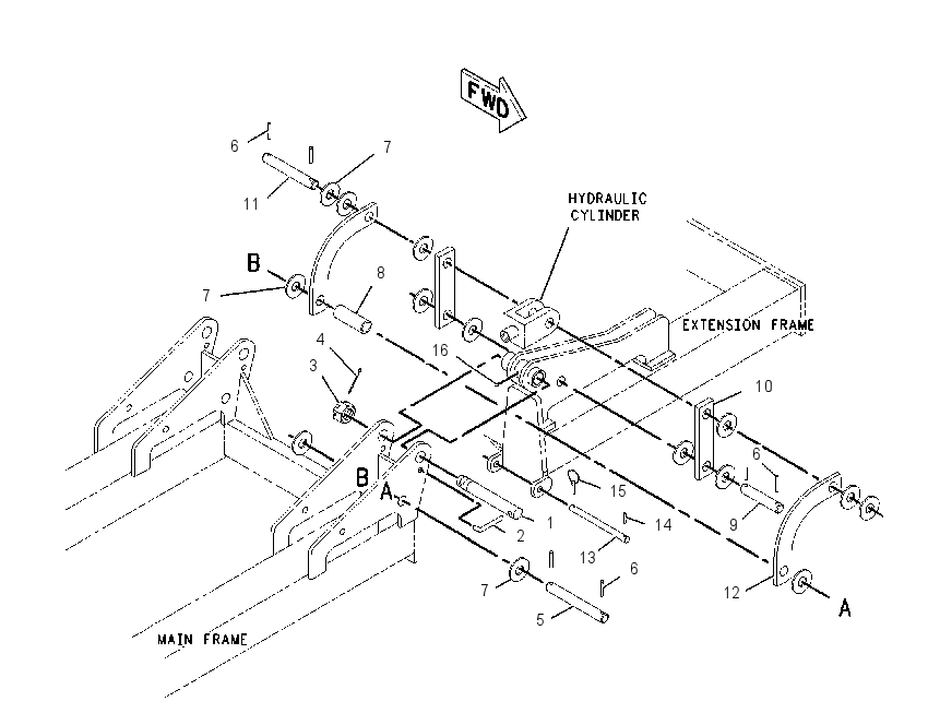MOUNTING GP-FOLDING FRAME 2022737 CAT