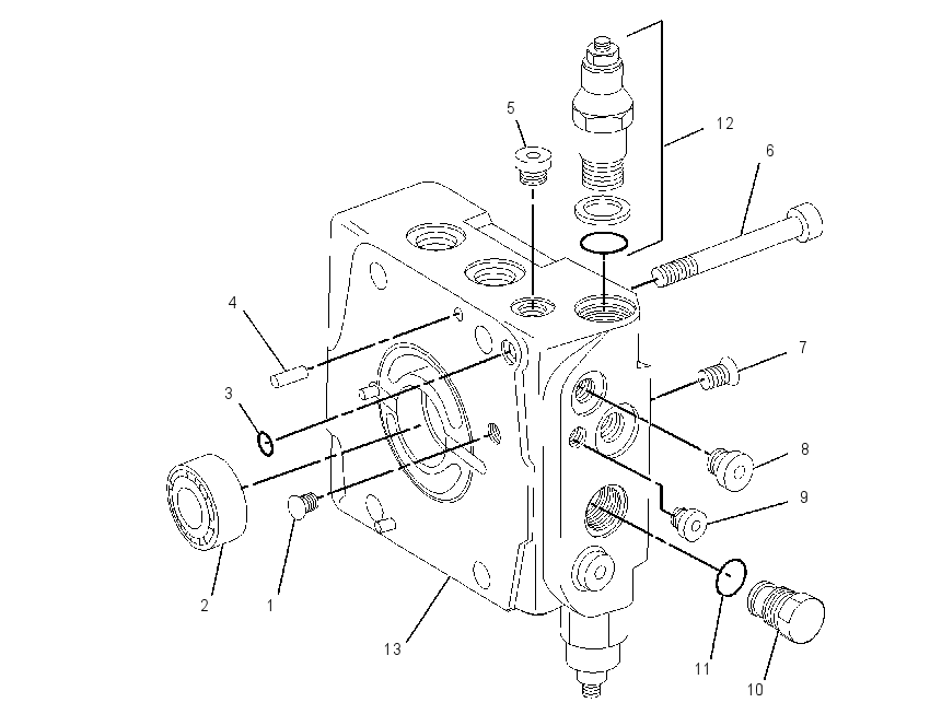Головка насоса 1907635 CAT