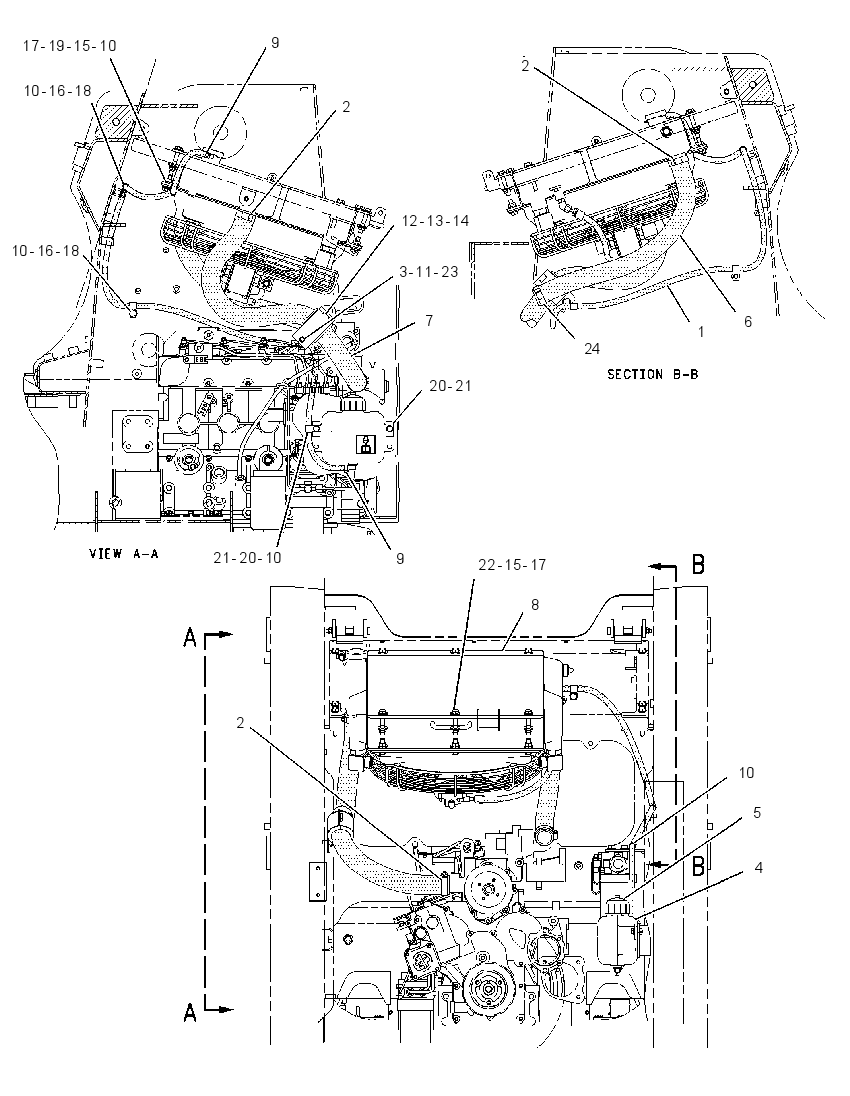 RADIATOR & OIL COOLER MTG GP 1543990 CAT
