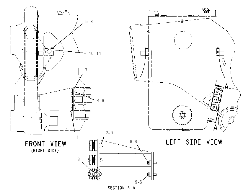 MOUNTING GP-FUEL TANK 1512079 CAT