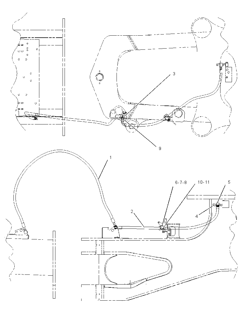 LINES GP-PARKING BRAKE 1526939 CAT