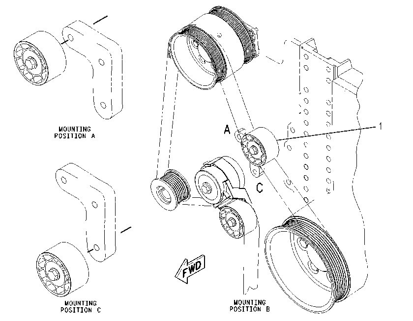 IDLER GP-BELT 1979651 CAT