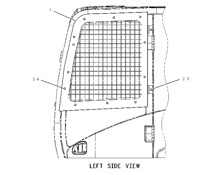 GUARD GP-CAB DOOR 1619400 CAT