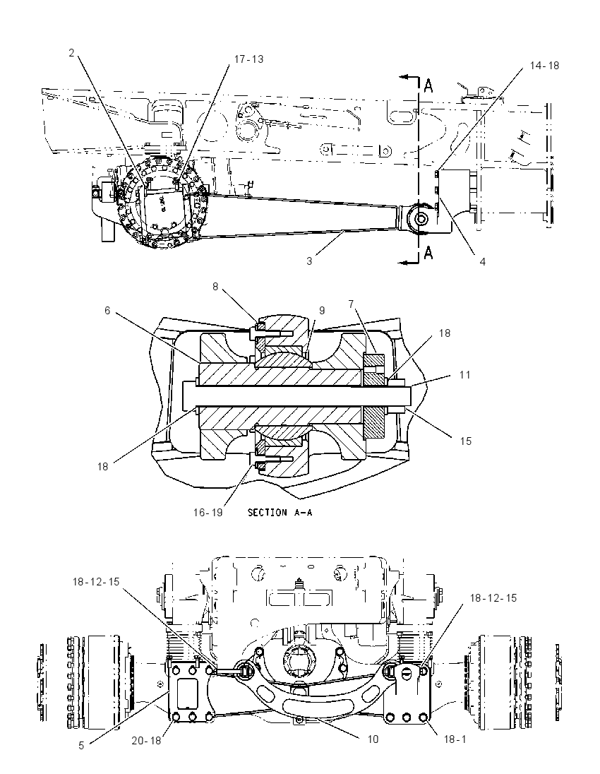 FRAME GP-CENTER SUSPENSION 1387960 CAT