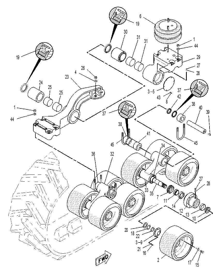 SUSPENSION GP-BOGIE 1048030 CAT