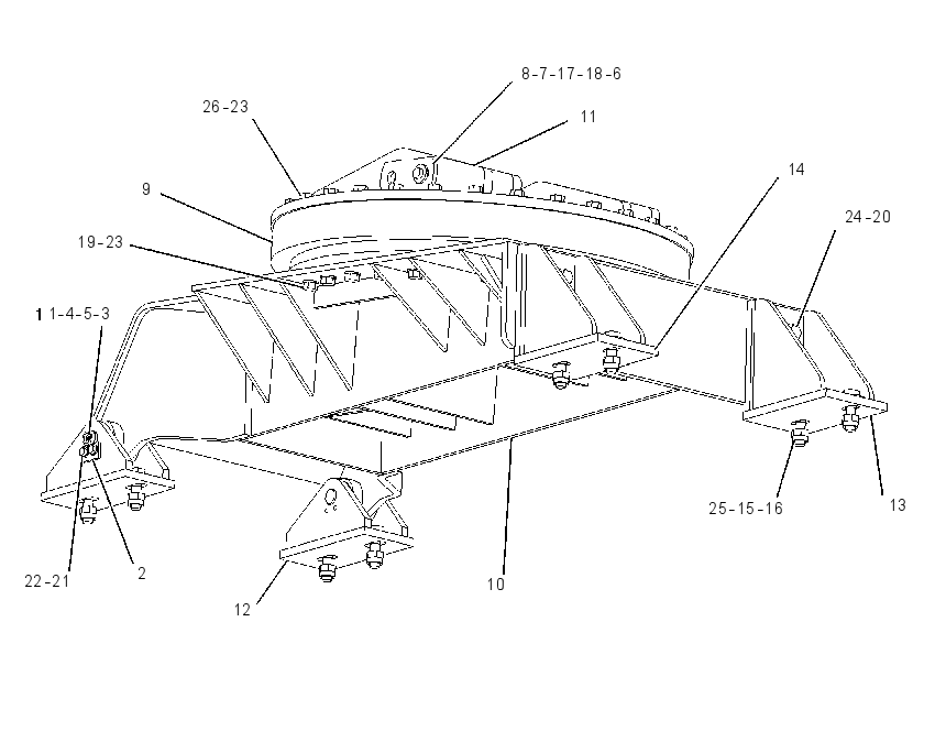 MOUNTING GP-GRAPPLE HEAD 1947681 CAT