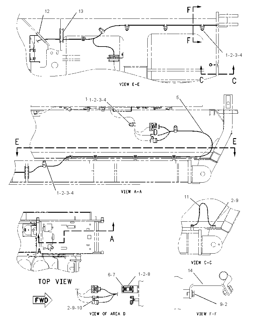 WIRING GP-CAB RISER 2058750 CAT