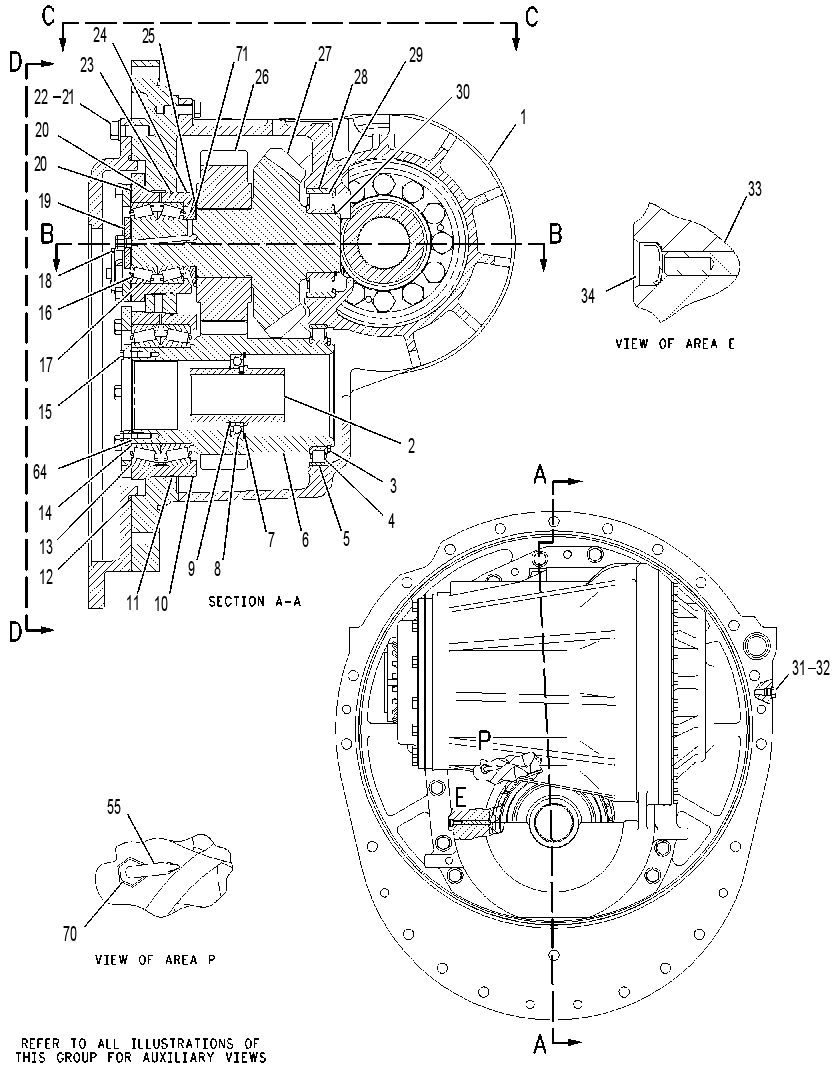 GEAR GP-BEVEL & TRANSFER 1832272 CAT