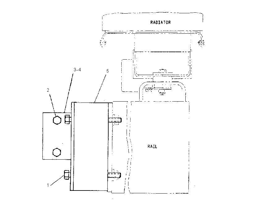 FASTENER GP-RADIATOR 7C1055 CAT