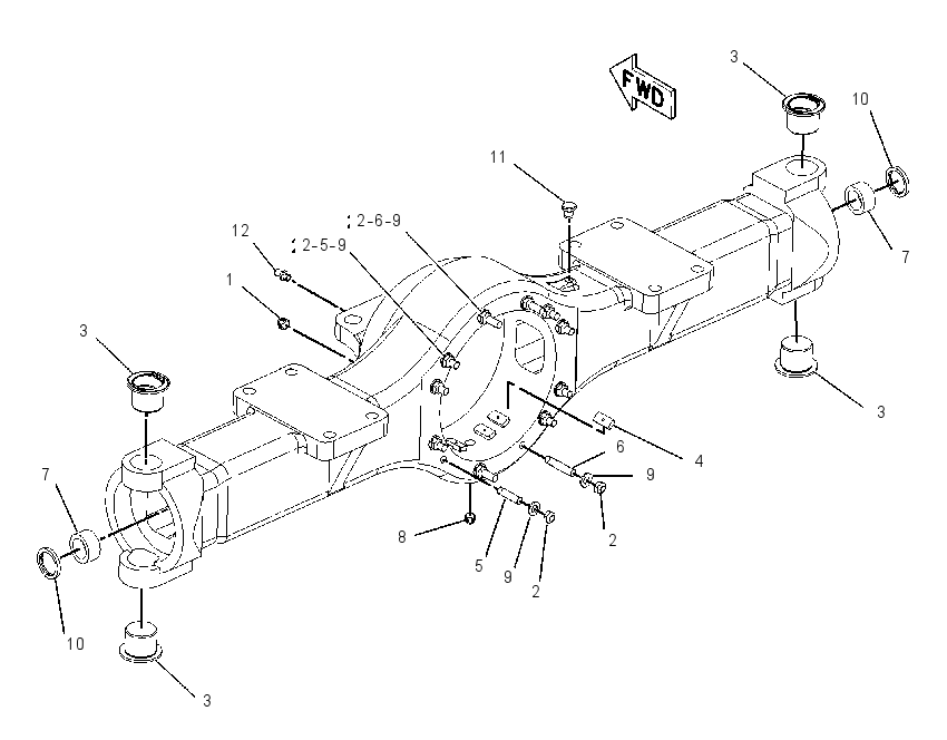 AXLE GP-STEERING 1972822 CAT