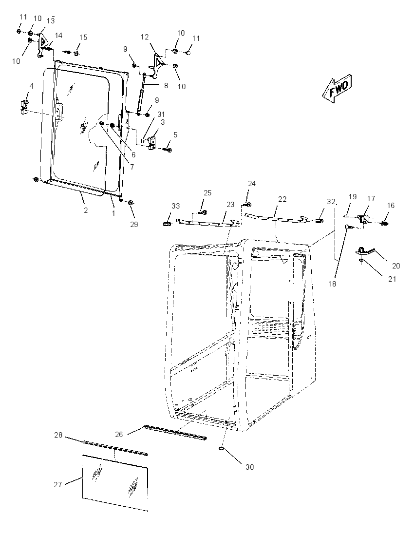 WINDOW GP-FRONT 1751193 CAT