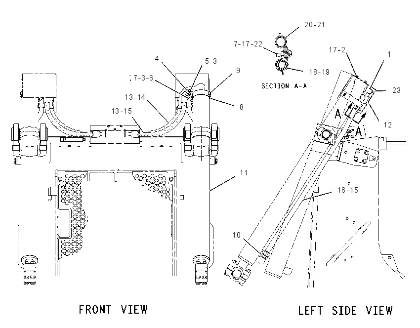LIFT CYLINDER AND LINES 1268467 CAT