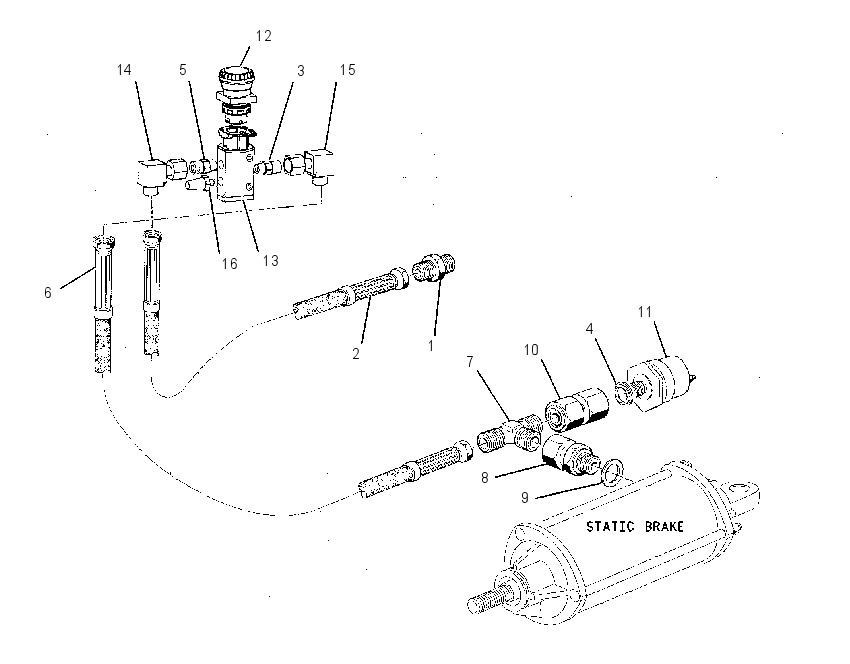 LINES GP-PARKING BRAKE 1G4097 CAT
