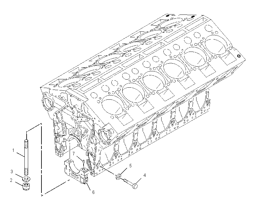 Блок цилиндров в сборе 4P0351 CAT