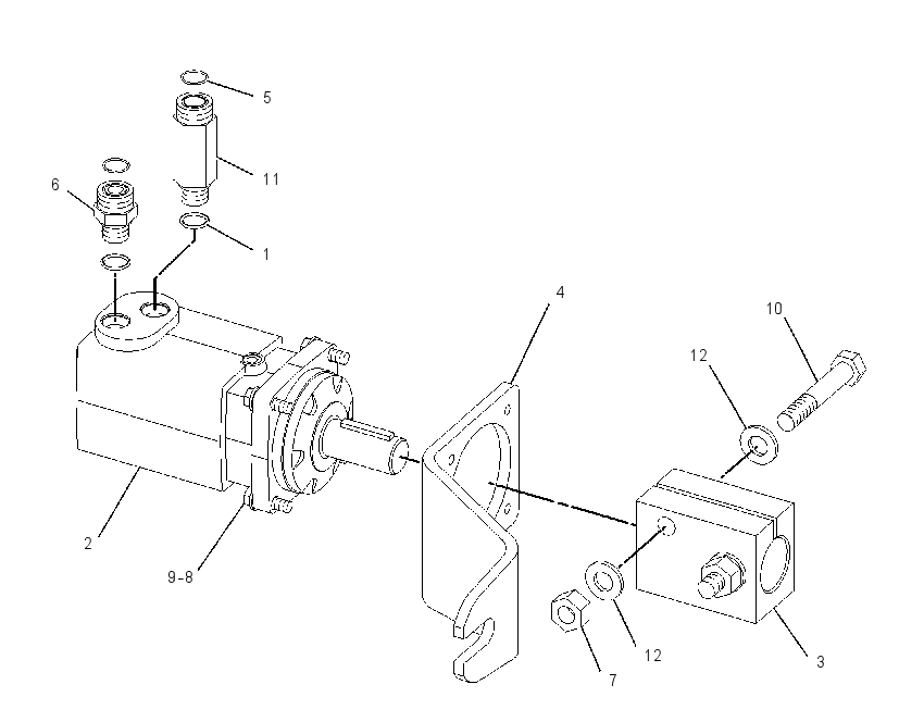 MOTOR & MTG GP-CONVEYOR 1854081 CAT