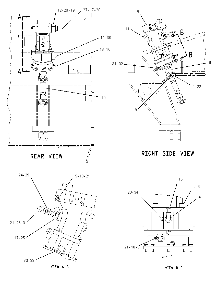 Мотор хода с креплением 1975440 CAT