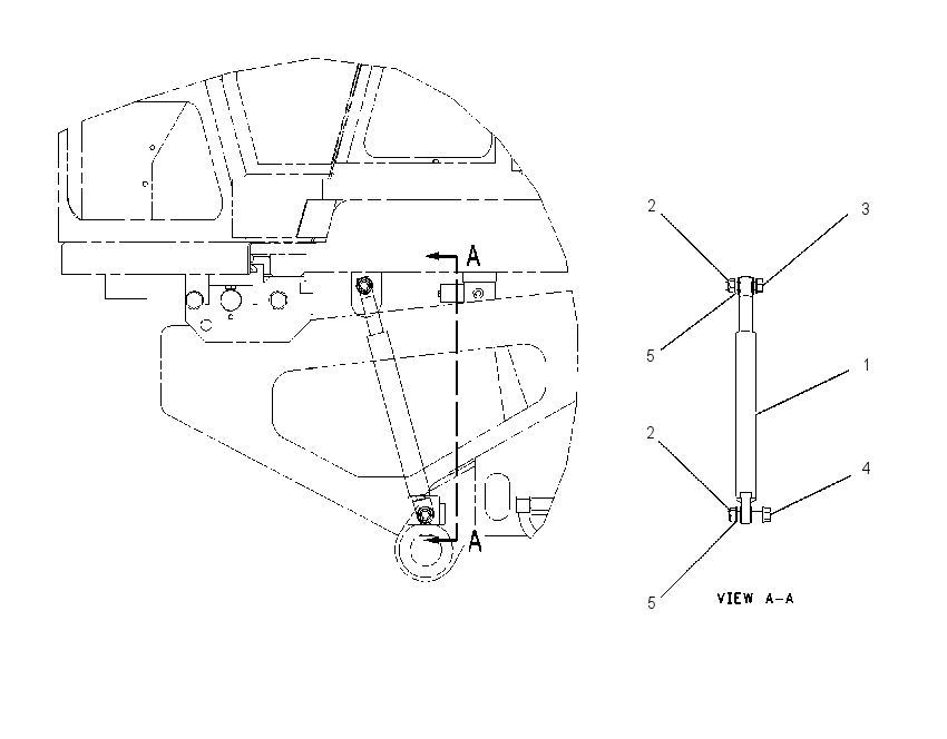 CYLINDER & MTG GP-TILT 1245853 CAT
