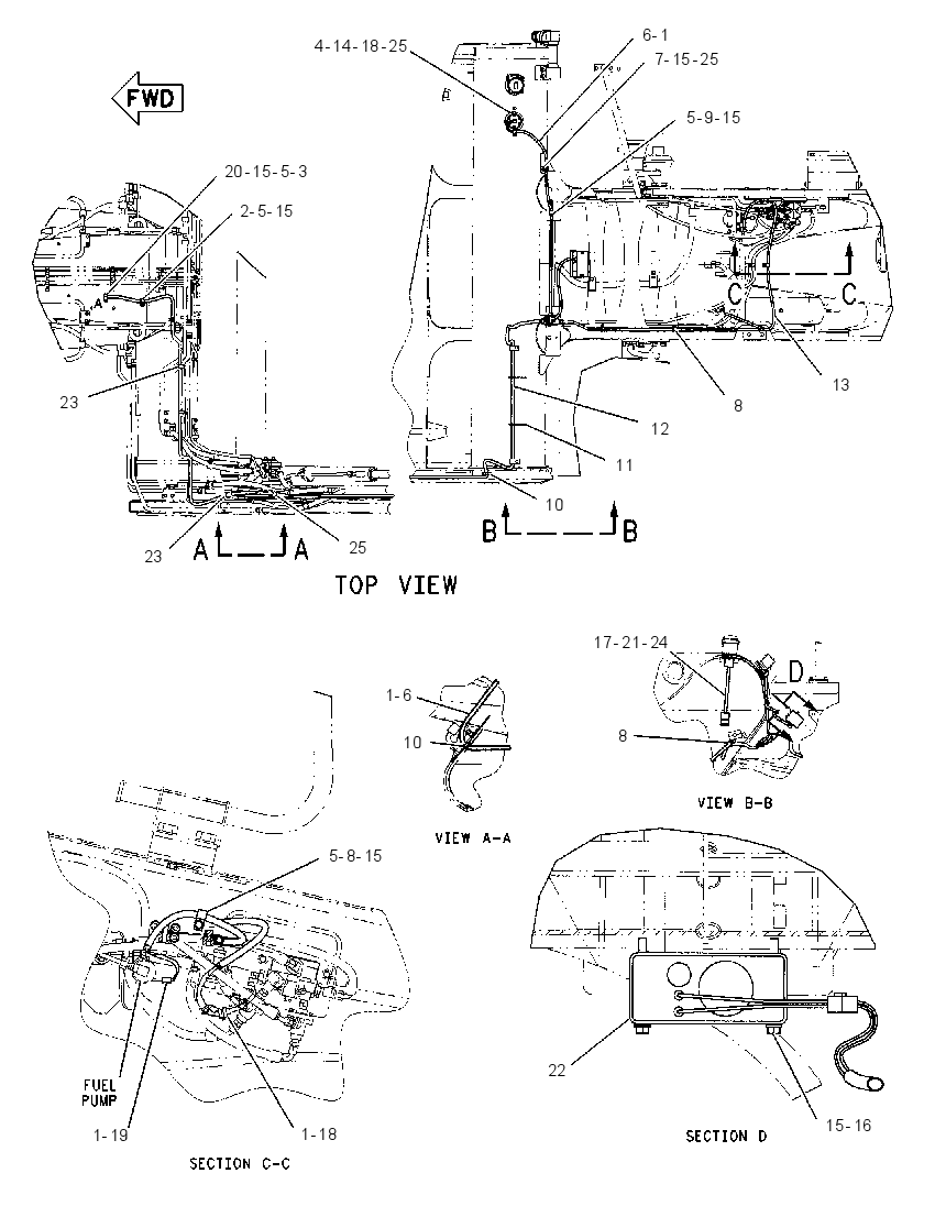 WIRING GP-SCRAPER 8I1793 CAT