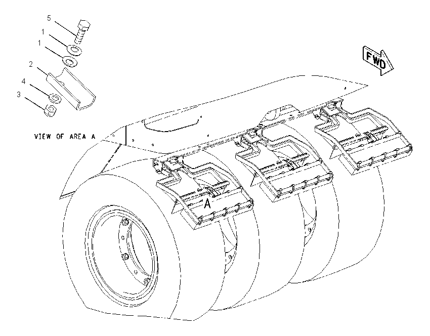 FRAME GP-TIRE SCRAPER 2047077 CAT