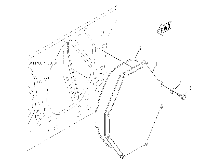COVER GP-CRANKSHAFT 4W0543 CAT