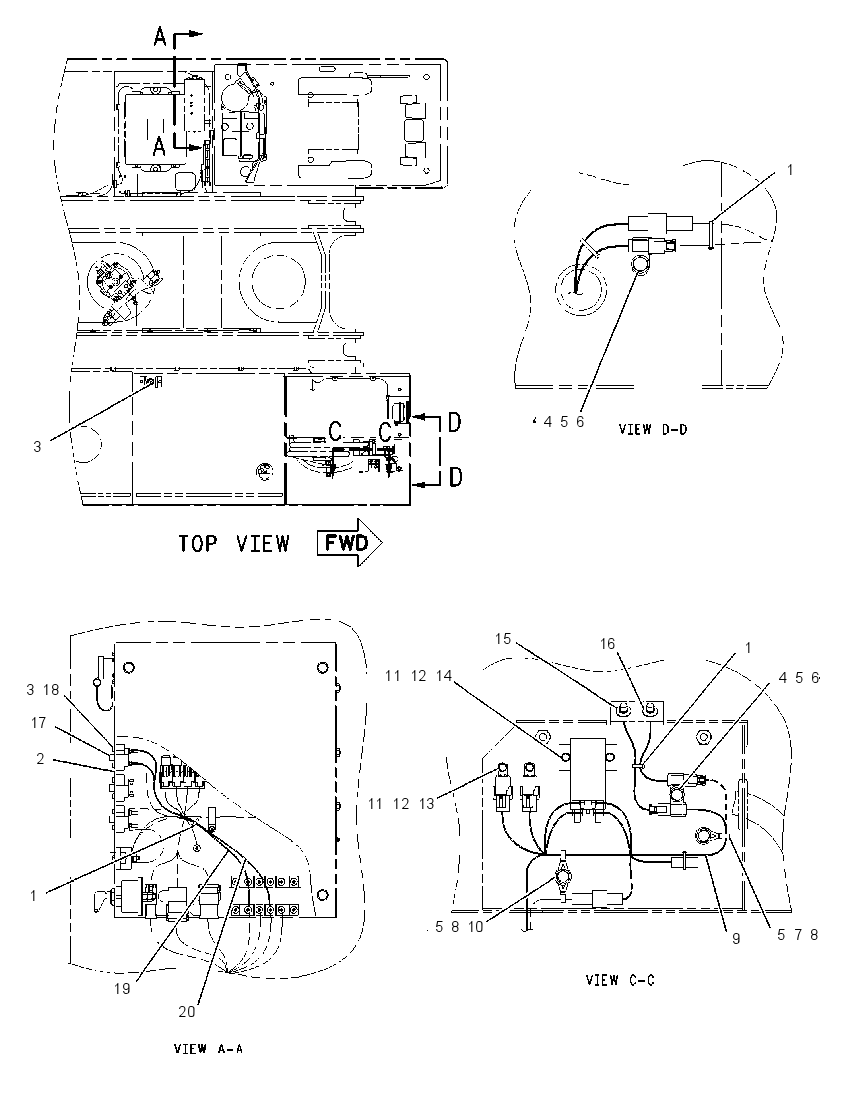 WIRING GP-REFUELING PUMP 1706980 CAT
