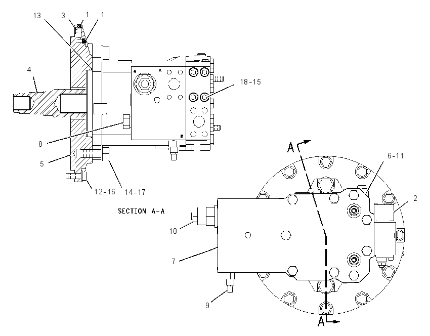 MOTOR & MTG GP-WINCH 1605257 CAT