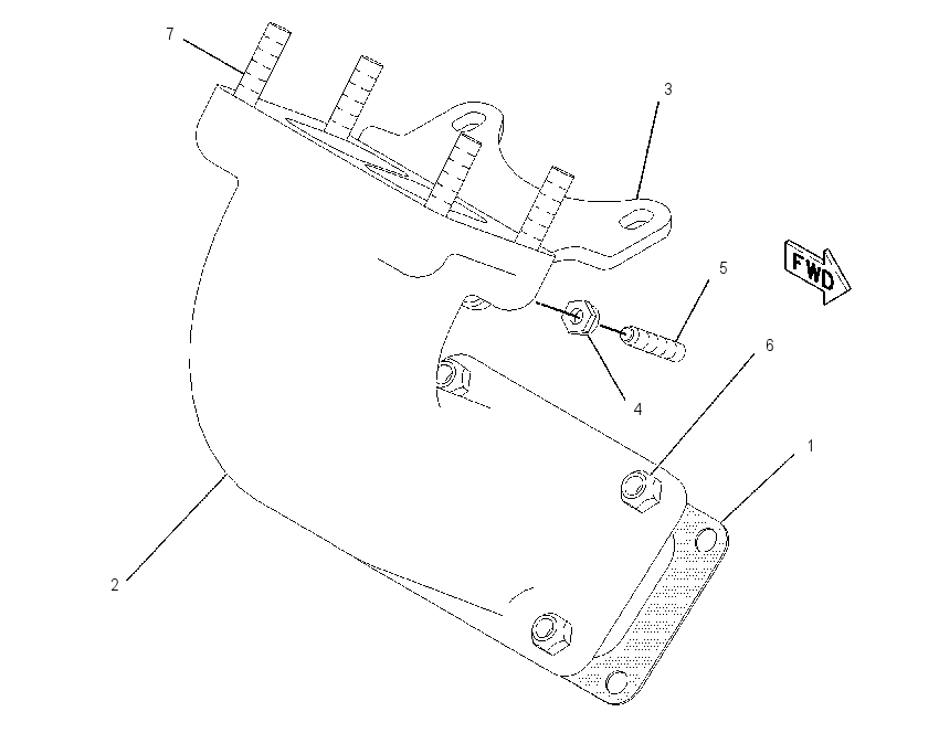 ADAPTER GP-TURBOCHARGER 1923273 CAT