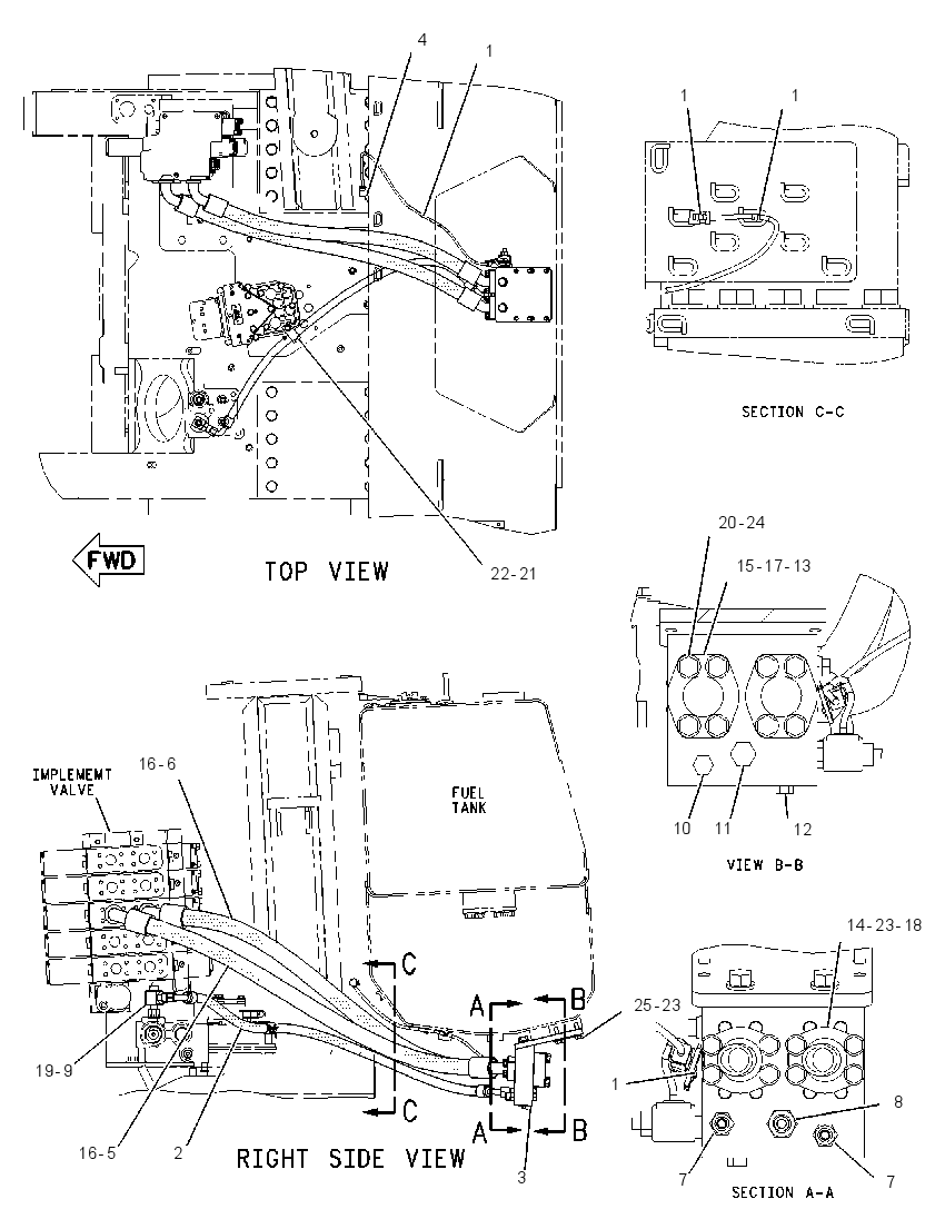 LINES GP-WINCH 1608403 CAT