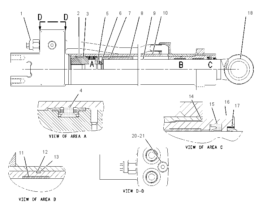 CYLINDER GP-TELESCOPING 1646047 CAT