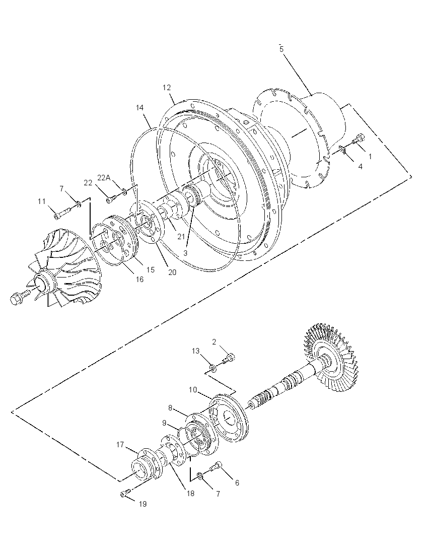 Картридж турбокомпрессора 1502026 CAT