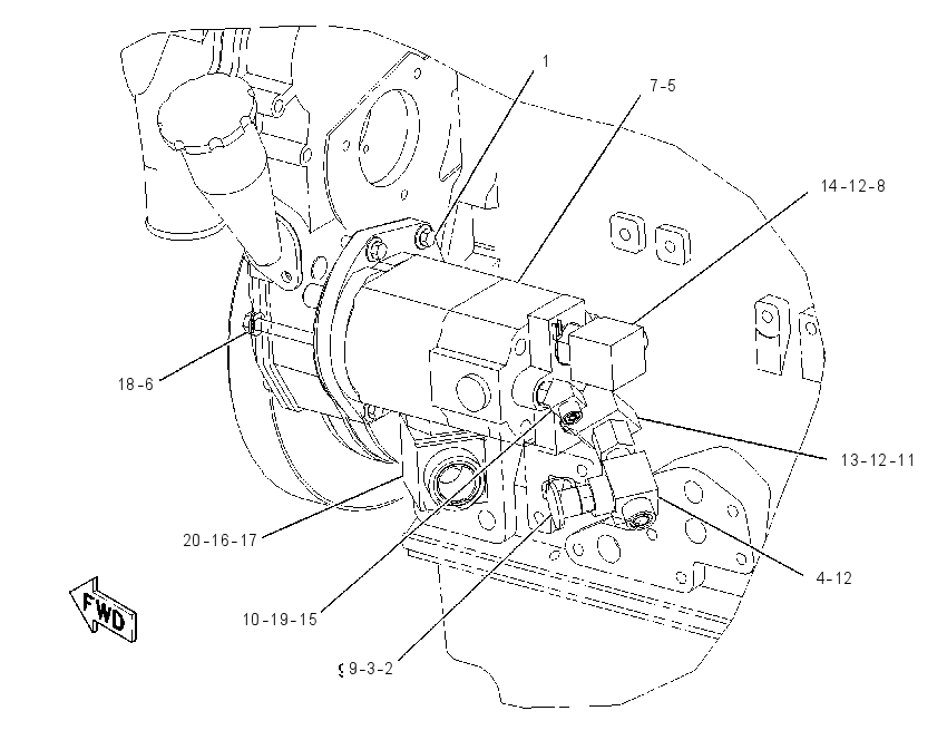 PUMP & MTG GP-STEERING 1745433 CAT