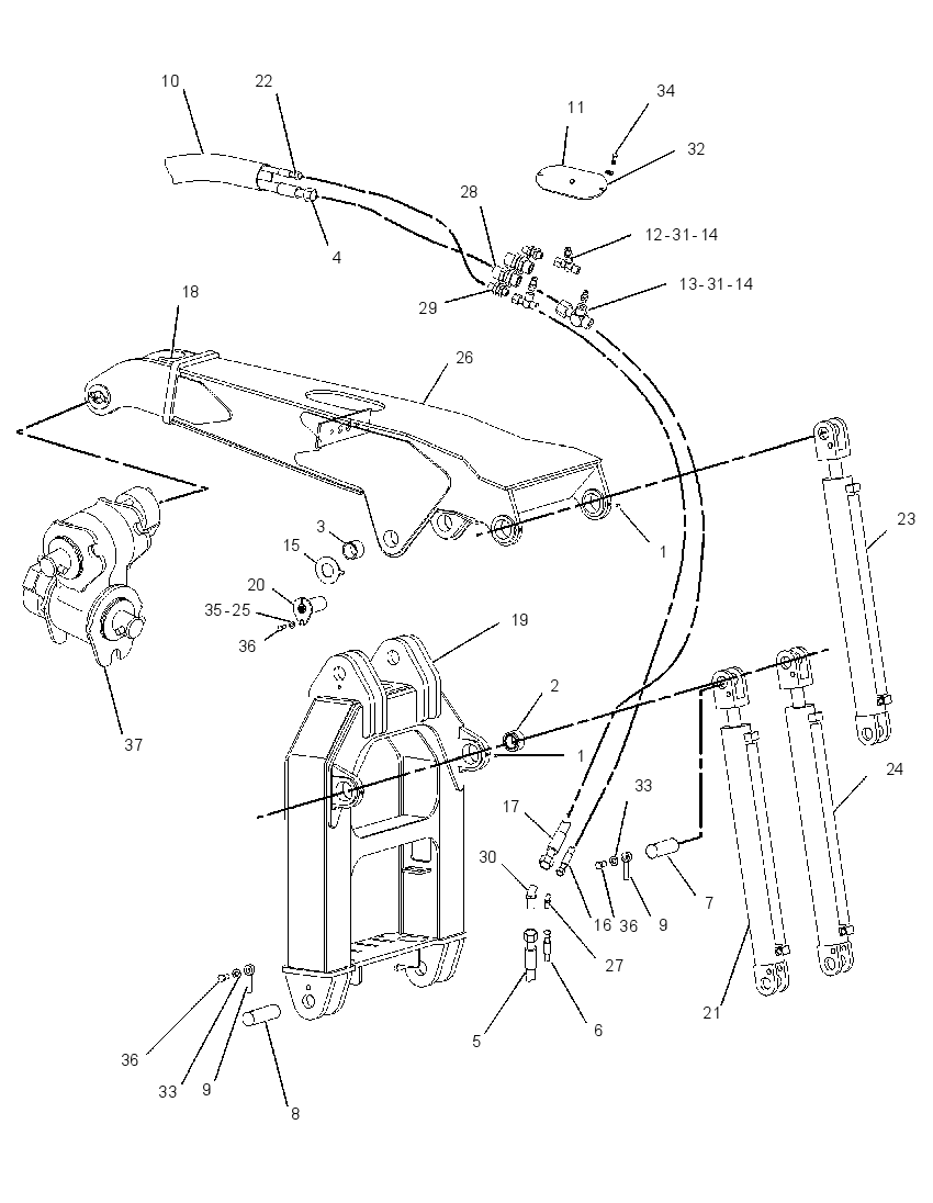 FRAME GP-GRAPPLE 1965902 CAT