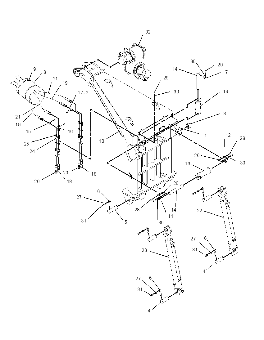 FRAME GP-GRAPPLE 1659094 CAT