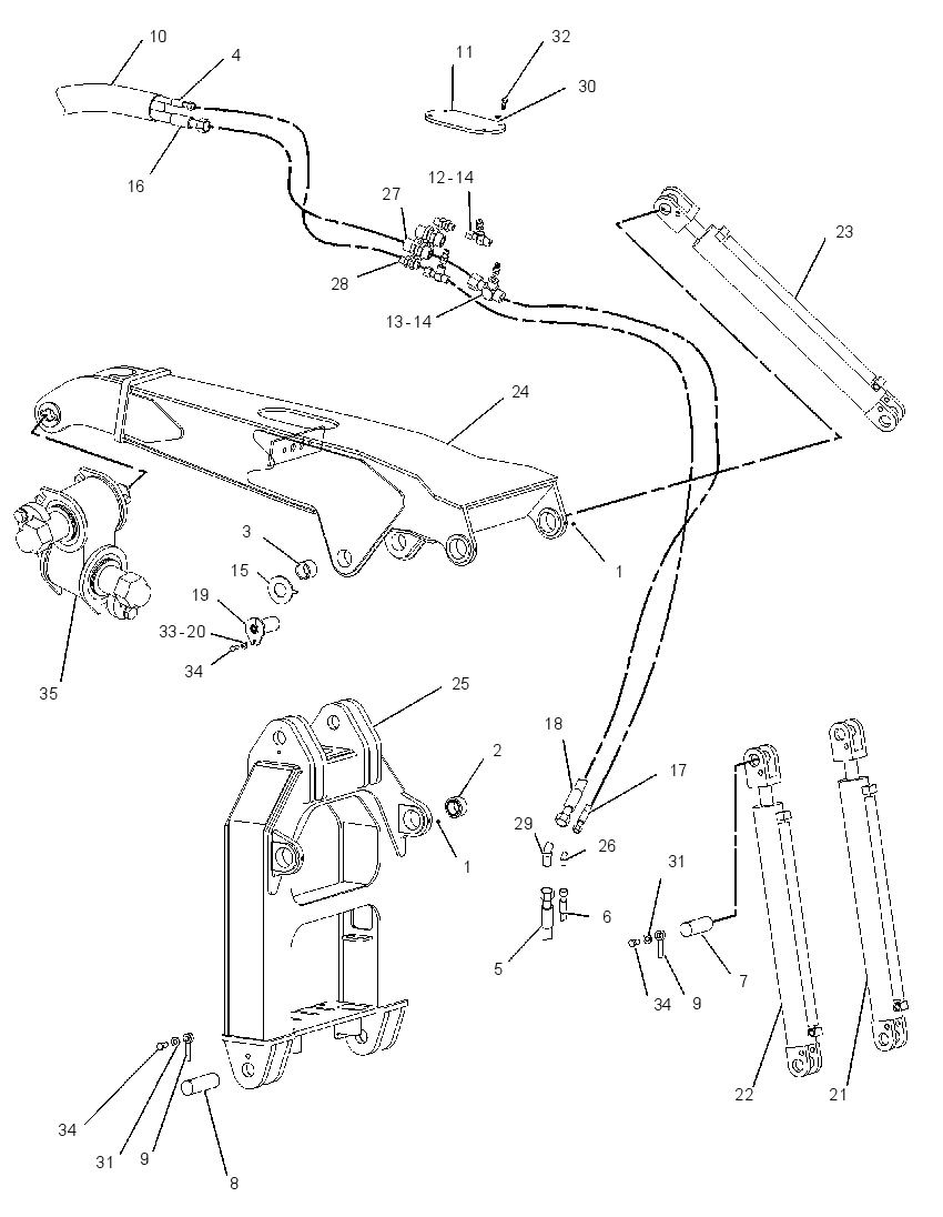 FRAME GP-GRAPPLE 1659090 CAT