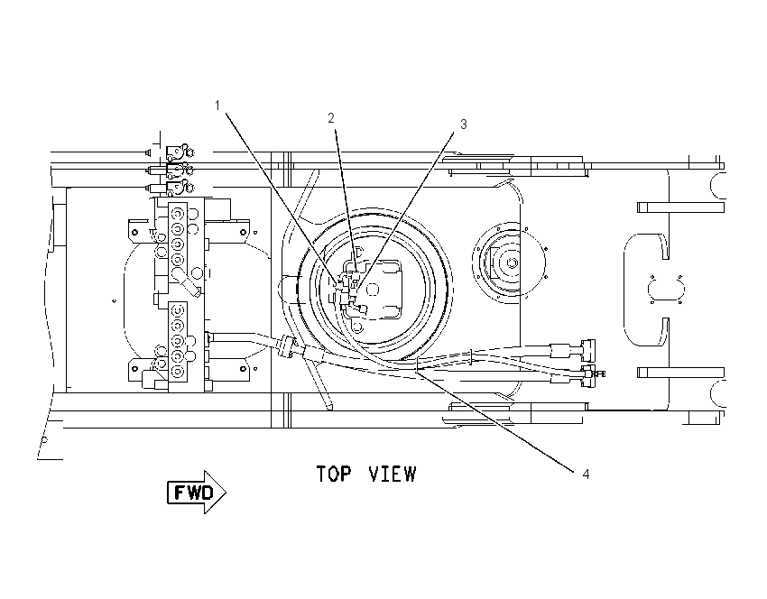 LINES GP-SWING DRIVE DRAIN 1926880 CAT