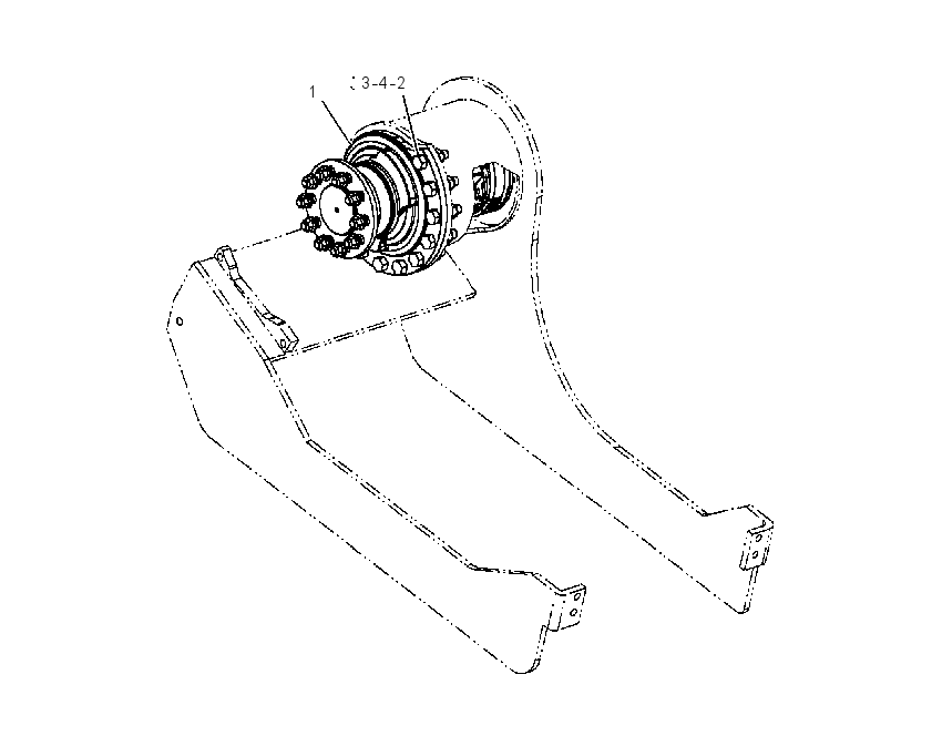 MOTOR & MTG GP-HYDROSTATIC 2000797 CAT