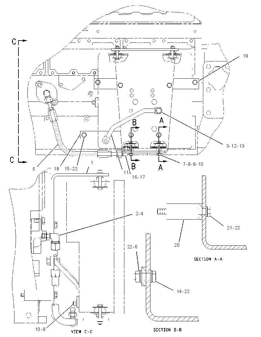 MOUNTING GP-JUNCTION BOX 1921941 CAT