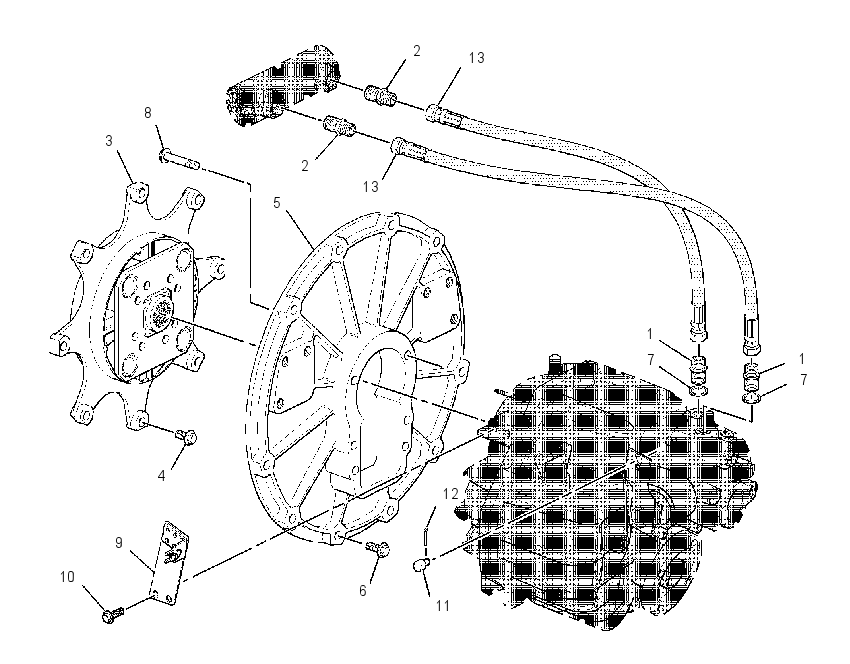 ADAPTER GP-ENGINE TO XMSN 2058692 CAT