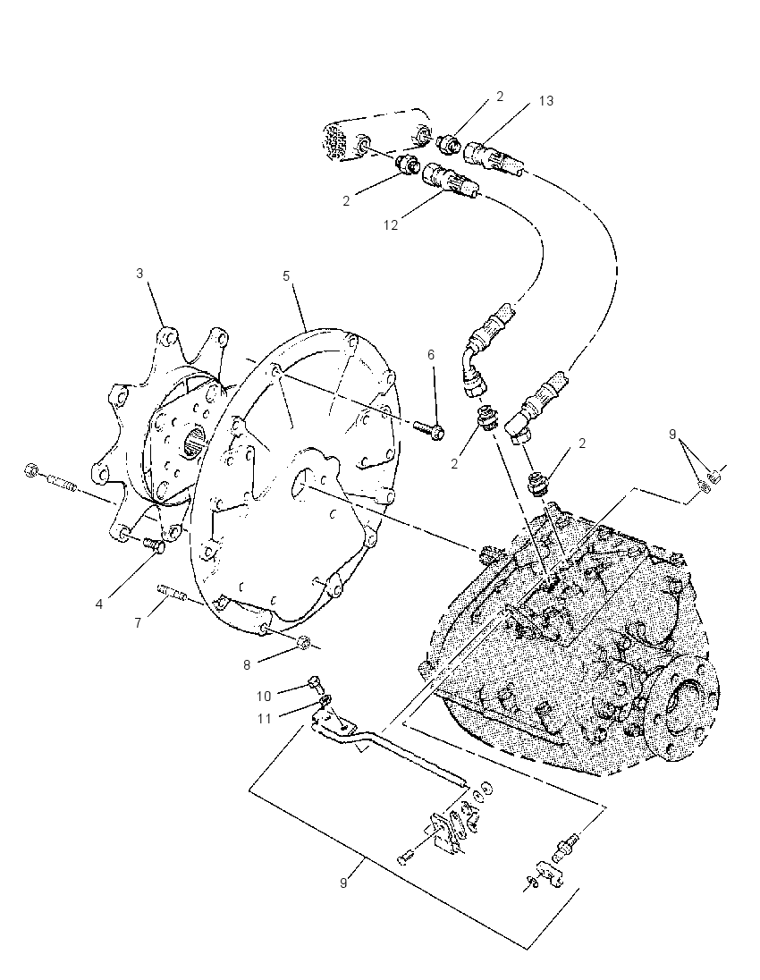ADAPTER GP-ENGINE TO XMSN 2058689 CAT