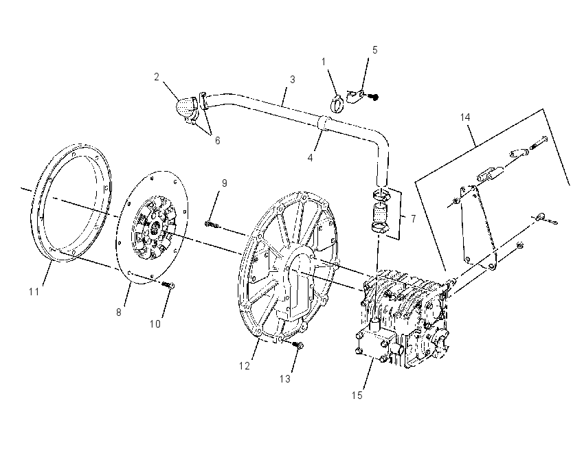 ADAPTER GP-ENGINE TO XMSN 2055714 CAT