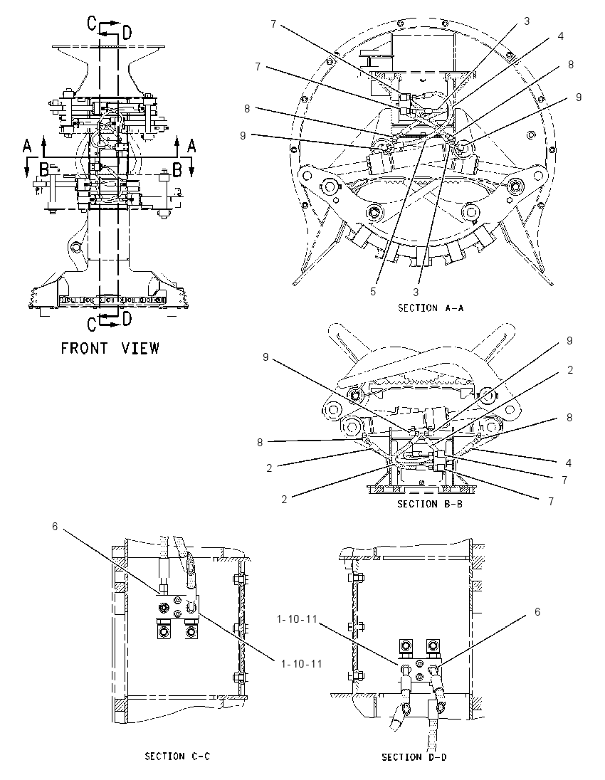 LINES GP-FELLING HEAD CYLINDER 2051822 CAT