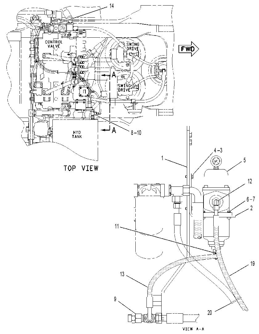 FILTER & LINES GP-HYDRAULIC 1642613 CAT