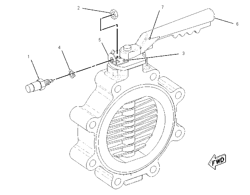 Клапан регулирования потока 1662365 CAT