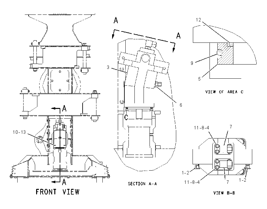 MOTOR & MTG GP-SAW 2039193 CAT